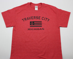 Traverse City Anchor Flag T-Shirt