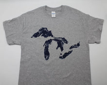 Load image into Gallery viewer, Great Lakes Full Map T-Shirt
