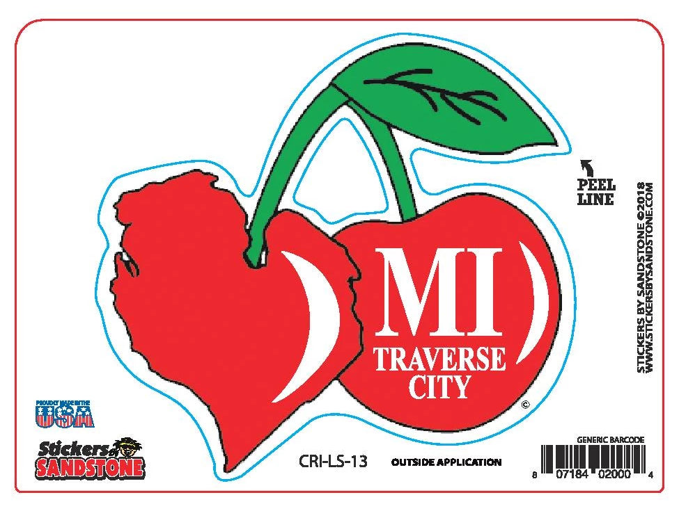 Traverse City Cherry Sticker