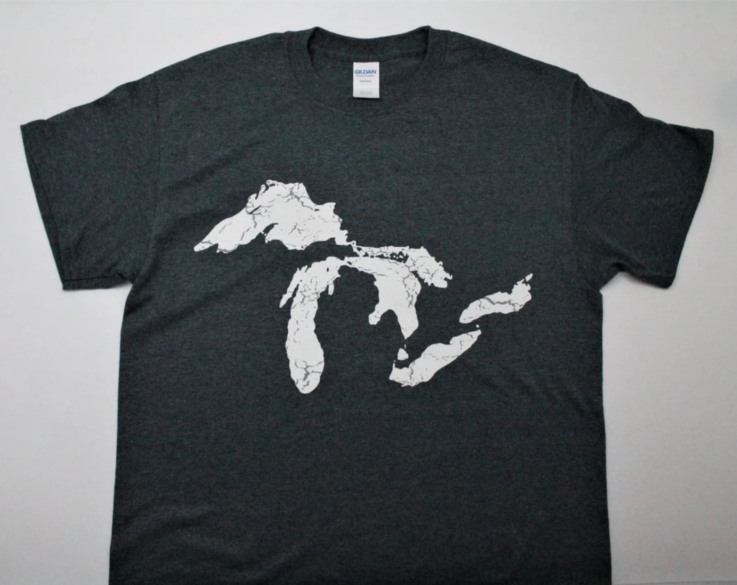 Great Lakes Full Map T-Shirt