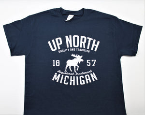 Up North Michigan Moose T-Shirt